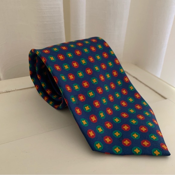 Burberry Other - Burberry Vintage Blue Silk Tie